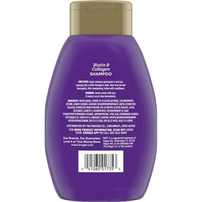 Kroger Biotin & Collagen Shampoo 13 fl oz